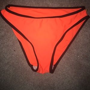 Fluorescent orange bikini bottoms
